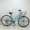 【クーポン対象★7/18(金)12:00~7/31(木)23:59まで】中古 自転車 激安 シティサイクル 国内メーカー MAGNIFAS 27インチ 外装6段 整備士点検済み