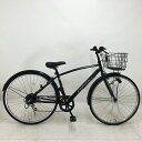 【クーポン対象★7/18(金)12:00~7/31(木)23:59まで】中古 自転車 激安 シティサイクル 国内メーカー CAVALLO 27インチ 外装6段 整備士点検済み
