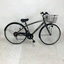 【クーポン対象★7/18(金)12:00~7/31(木)23:59まで】中古 自転車 激安 シティサイクル 国内メーカー maruishi APASCH 27インチ 外装6段 整備士点検済み