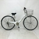 【クーポン対象★7/18(金)12:00~7/31(木)23:59まで】中古 自転車 激安 シティサイクル 国内メーカー GEO CROSS PLUS 27インチ 外装6段 整備士点検済み