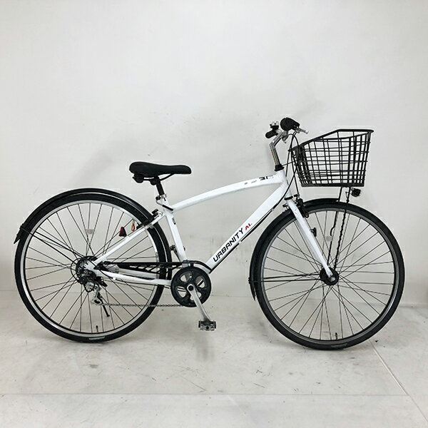 【クーポン対象】中古 自転車 激安 シティサイクル maruishi URBABITY AL 27インチ 外装6段 整備士点検済み