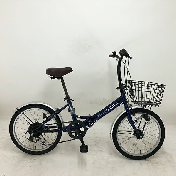 【クーポン対象】中古 自転車 激安 折り畳み自転車 国内メーカー GUNGNIR 20インチ 外装6段 整備士点検済み