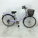 【クーポン対象★7/18(金)12:00~7/31(木)23:59まで】中古 自転車 激安 軽快車 marukin Fairy 26インチ 外装6段 整備士点検済み