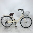 【クーポン対象★7/11(金)04:00〜7/17(木)07:59まで】中古 自転車 激安 軽快車 国内メーカー Feerique 26インチ 外装6段 整備士...