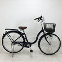 【クーポン対象★7/18(金)12:00~7/31(木)23:59まで】中古 自転車 激安 軽快車 国内メーカー anemone 26インチ 変速無し 整備士点検済み