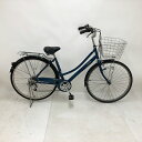【クーポン対象★7/18(金)12:00~7/31(木)23:59まで】中古 自転車 激安 軽快車 国内メーカー TRADLINE 27インチ 外装6段 整備士点検済み