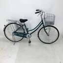 【クーポン対象★7/18(金)12:00~7/31(木)23:59まで】中古 自転車 激安 軽快車 国内メーカー marukin RAINY 26インチ 変速無し 整備士点検済み