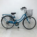 【クーポン対象★7/18(金)12:00~7/31(木)23:59まで】中古 自転車 激安 軽快車 marukin FLOATMIX26インチ 外装6段 整備士点検済み