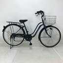 【クーポン対象★7/18(金)12:00~7/31(木)23:59まで】中古 自転車 激安 軽快車 maruishi Menamu 26インチ 外装96段 整備士点検済み