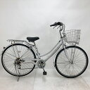 【クーポン対象★7/18(金)12:00~7/31(木)23:59まで】中古 自転車 激安 軽快車 maruishi SUNLime 27インチ 外装6段 整備士点検済み