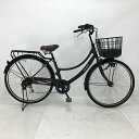 【クーポン対象★7/18(金)12:00~7/31(木)23:59まで】中古 自転車 激安 軽快車 国内メーカー SUB CREW 26インチ 外装6段 整備士点検済み