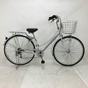 【クーポン対象★7/18(金)12:00~7/31(木)23:59まで】中古 自転車 激安 軽快車 国内メーカー HAMBURG 27インチ 外装6段 整備士点検済み
