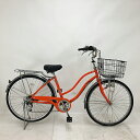 中古 自転車 激安 軽快車 国内メーカー CASULY 26インチ 外装6段 整備士点検済み