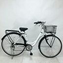 【クーポン対象★7/18(金)12:00~7/31(木)23:59まで】中古 自転車 激安 軽快車 国内メーカー campiane 27インチ 外装6段 整備士点検済み