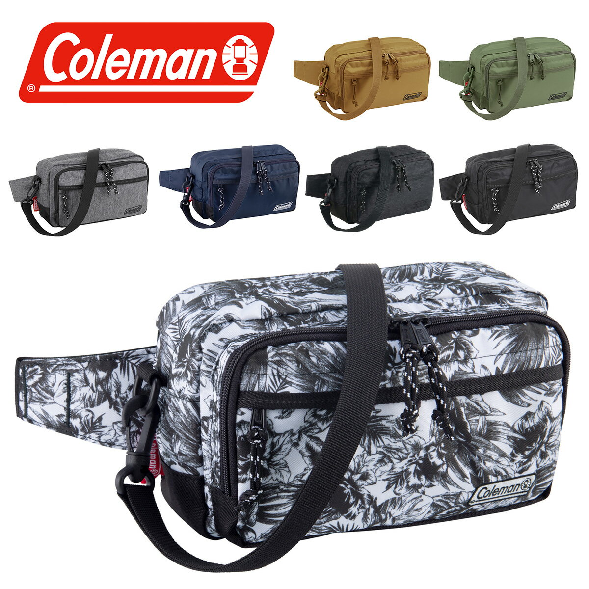 コールマン ウエストバッグ メンズ レディース Coleman 2wayウエストポーチ ショルダーバッグ ウォーカー WALKER POUCH 斜めがけ B6 カジュアル 正規取扱店 ネコポス不可 あす楽 プレゼント ギフト ラッピング無料 通販 nwar