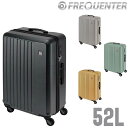【楽天カード利用で最大P12倍】 フリクエンター スーツケース キャリー ハード FREQUENTER リエーヴェ 4輪キャリー 57cm 中型 52L 4〜5...