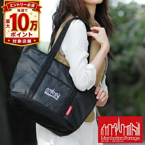 【抽選で最大10万ポイント当たる！】【最大P22倍】【正規店】 Manhattan Portage トートバッグ 小さめ 【MP Logo Printed Cherry Hill Tote Bag】 MP1306zp (Mサイズ)メンズ 人気ブランド A4 軽量 送料無料 プレゼント ギフト ラッピング無料 通販 man2202