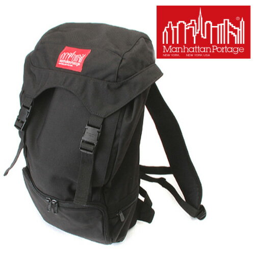 【正規店】マンハッタンポーテージ リュック リュックサック バックパック HIKER BACKPACK MP2103CD3(MP2103CD) (Lサイズ) 大容量 メンズ おしゃれ 高校生 黒 【送料無料】 プレゼント ラッピング【コンビニ受取対応商品】【あす楽】