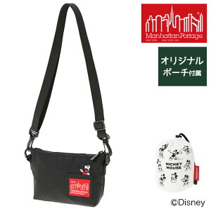 【2/15限定 最大P13倍】 マンハッタンポーテージ ショルダーバッグ ナイロン ポーチショルダー ミッキー Manhattan Portage MP7020MIC23 ミニクラッチ ブラック メンズ レディース キッズ 送料無料 誕生日プレゼント ギフト ラッピング無料 ウォーキング nwar