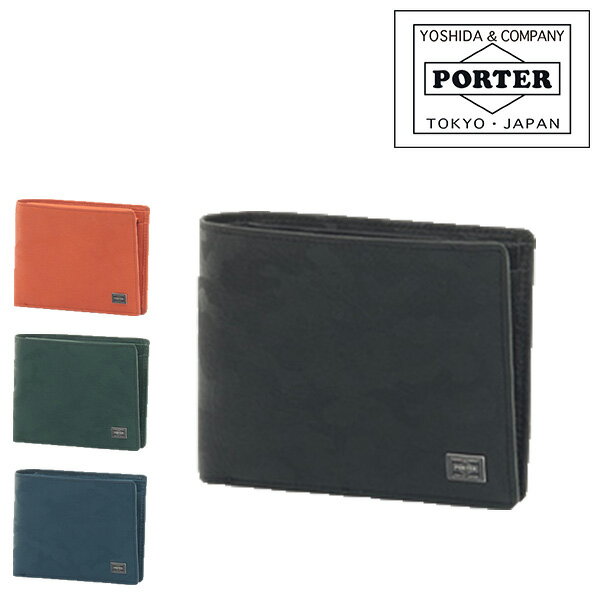 PORTER 二つ折り財布（メンズ） ポーター ワンダー ウォレット 342-03840 吉田カバン PORTER 二つ折り財布 WONDER ワンダー 342-03840 メンズ レディース 折財布 ミニ財布 迷彩柄 カモフラージュ | 財布 男性 ブランド サイフ 彼氏 本革 ギフト 父の日