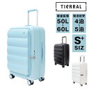 【楽天カード利用で最大P12倍】 ティエラル スーツケース キャリーケース TIERRAL Puffer 50〜60L Lサイズ 4〜5泊 ブックオープン ビジ...