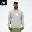 【公式】ニューバランス Sport Essentials Stacked Logo スウェットクルー アパレル セットアップ トップス メンズ 男性 運動 スポ...