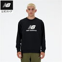 【公式】ニューバランス Sport Essentials Stacked Logo スウェットクルー アパレル セットアップ トップス メンズ 男性 運動 スポ...
