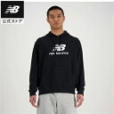 【公式】ニューバランス Sport Essentials Stacked Logo スウェットフーディ アパレル セットアップ トップス メンズ 男性 運動 ス...