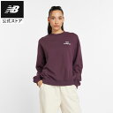 【公式】ニューバランス New Balance フレンチテリーオーバーサイズドロゴクルー(裏毛) アパレル トップス レディース ウィメンズ 女性 運動 スポー...