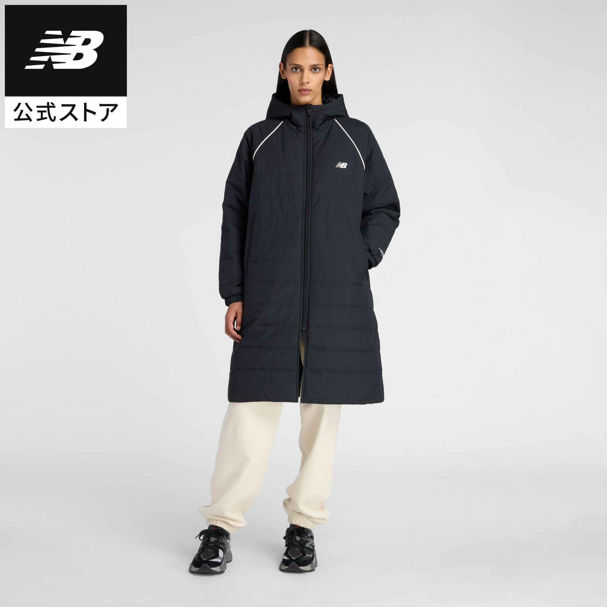 【50％OFFクーポン 12/3 20時- 12/11】【公式】ニューバランス パデッドロングレングスジャケット アパレル アウター ウェア 運動 スポーツ カジュアル 快適 ファッション 屋内 屋外 贈り物 ギフト レディース ウィメンズ 女性のサムネイル