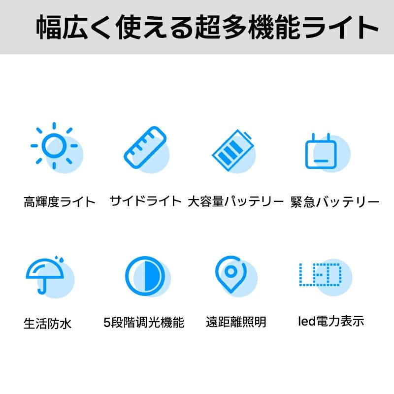 【10％OFF＆ポイント5倍】懐中電灯 led 強力 軍用 最強 超高輝度 明るい ペンライト Type-C USB充電式 超長遠射 超強力 ハンディライト高輝度 COBライト 明るい ライト フラッシュライト 手持ちライト LED 5モ