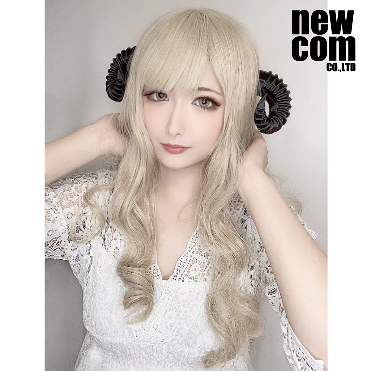 newcom 悪魔の角 8型 ハロウィン コスプレ ツノカチューシャ newcom0709-10000029 株式会社ニューコム 楽天市場店 サンプル画像2