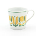 ノスタルジック・フラワー マグ(チューリップ) 直径約9×8.5cm(容量約300ml) 磁器 日本製 美濃焼 電子レンジOK 家庭用食器洗浄機OK コーヒーカ...