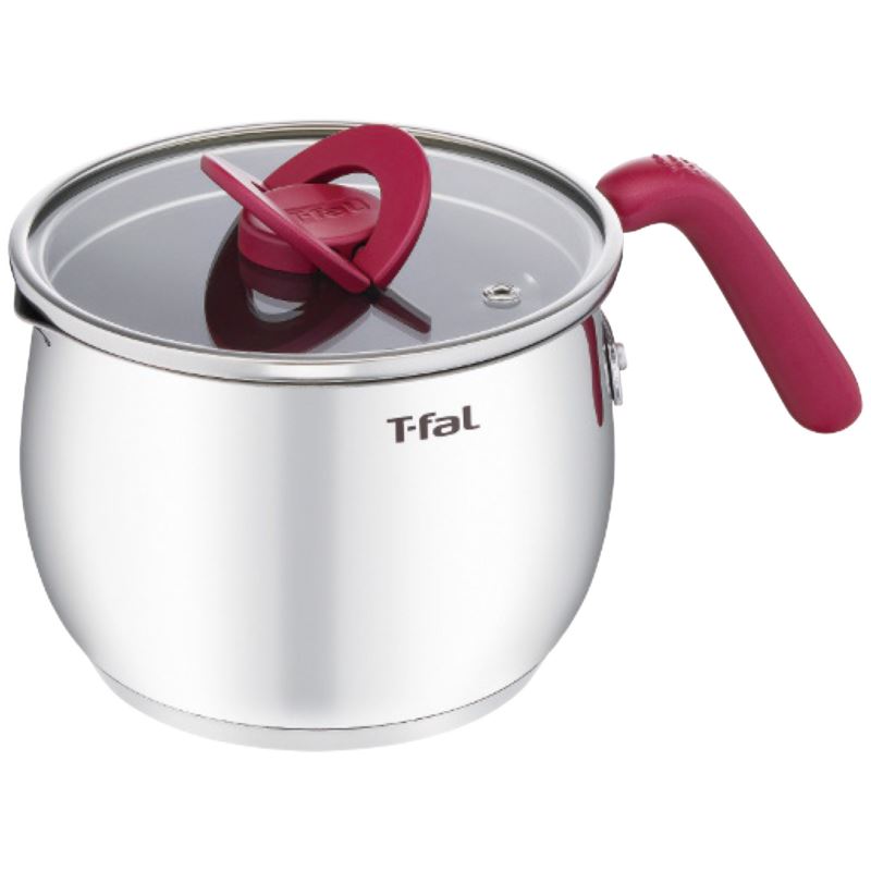 【まとめ買い10セット】グループセブ ジャパン T-fal(ティファール)オプティスペースIH ステンレスマルチポット16cm ルージュ ステンレス鍋 内祝い 結婚内祝い 出産内祝い 景品 結婚祝い 引き出物 香典返し クーポン配布中