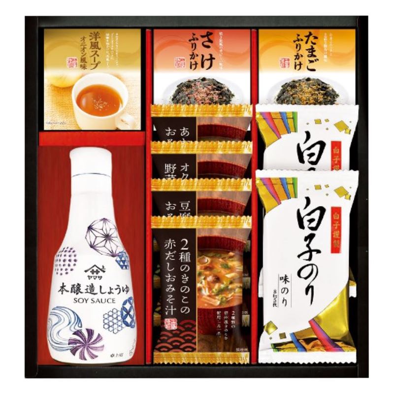 【まとめ買い5セット】千寿堂 ヤマサ鮮度しょうゆ&フリーズドライバラエティセット CR-30 日本製 海苔 内祝い 結婚内祝い 出産内祝い 景品 引き出物 香典返し クーポン配布中