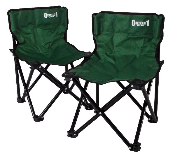メーカー直送 ZERO-ONE FIELDフォールディングチェアーペアセット モスグリーン アウトドア キャンプ ピクニック 椅子 同梱 代引き 包装不可