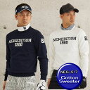 【秋冬モデル】 TOMMY HILFIGER GOLF トミーヒルフィガーゴルフ BORDER　ZIP　UP　KNIT (MENS) ボーダー　フルジップ　ニット　ゴルフウェア　メンズ　 THMA970 【大特価!お買い得!!】 【B-ONE】