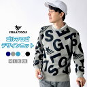 【STELLA77GOLF】ゴルフニット ゴルフウエア ニット ゴルフセーター デザインニット ロゴニット メンズ ゴルフ ウールセーター セーター 長袖 スポ...