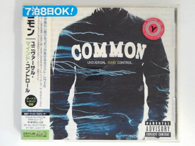 【収録曲】 　【01】Universal Mind Control 　【02】Punch Drunk Love (featuring Kanye West) 　【03】Make My Day (featuring Cee-Lo) 　　他全11曲収録(ボーナス・トラック1曲含む) ※ディスクレーベル面にレンタルシールあり ※ジャケットにレンタルシール・ケースによる爪押さえ跡あり ※解説・歌詞対訳はありません ※帯に破れあり ～商品状態に関しまして～ 　●　中古商品のため、特典などの付属品、帯は 　　　ついていない場合がございます。 　●　輸入盤では歌詞カードや日本語対訳がついていない 　　　場合がございます。 　●　2枚組ケースや紙ジャケットケースなどの 　　　特殊ケースの場合、汚れやひび、割れ、変色等が 　　　あっても現状発送となります。 ★必ずお読みください★ -------------------------------------------------------- 【送料について】 ●　1商品につき送料：300円 ●　10,000円以上で送料無料 ●　商品の個数により、ゆうメール、佐川急便、　　ゆうパックのいずれかで発送いたします。 　　当社指定の配送となります。 　　配送業者の指定は承っておりません。 -------------------------------------------------------- 【商品について】 　　●　VHS、DVD、CD、本はレンタル落ちの中古品で 　　　　ございます。 　　 　　 　　●　ケース・ジャケット・ディスク本体に 　　　　バーコードシール等が貼ってある場合があります。 　　　　クリーニングを行いますが、汚れ・シール等が 　　　　残る場合がございます。 　　●　映像・音声チェックは行っておりませんので、 　　　　神経質な方のご購入はお控えください。 --------------------------------------------------------