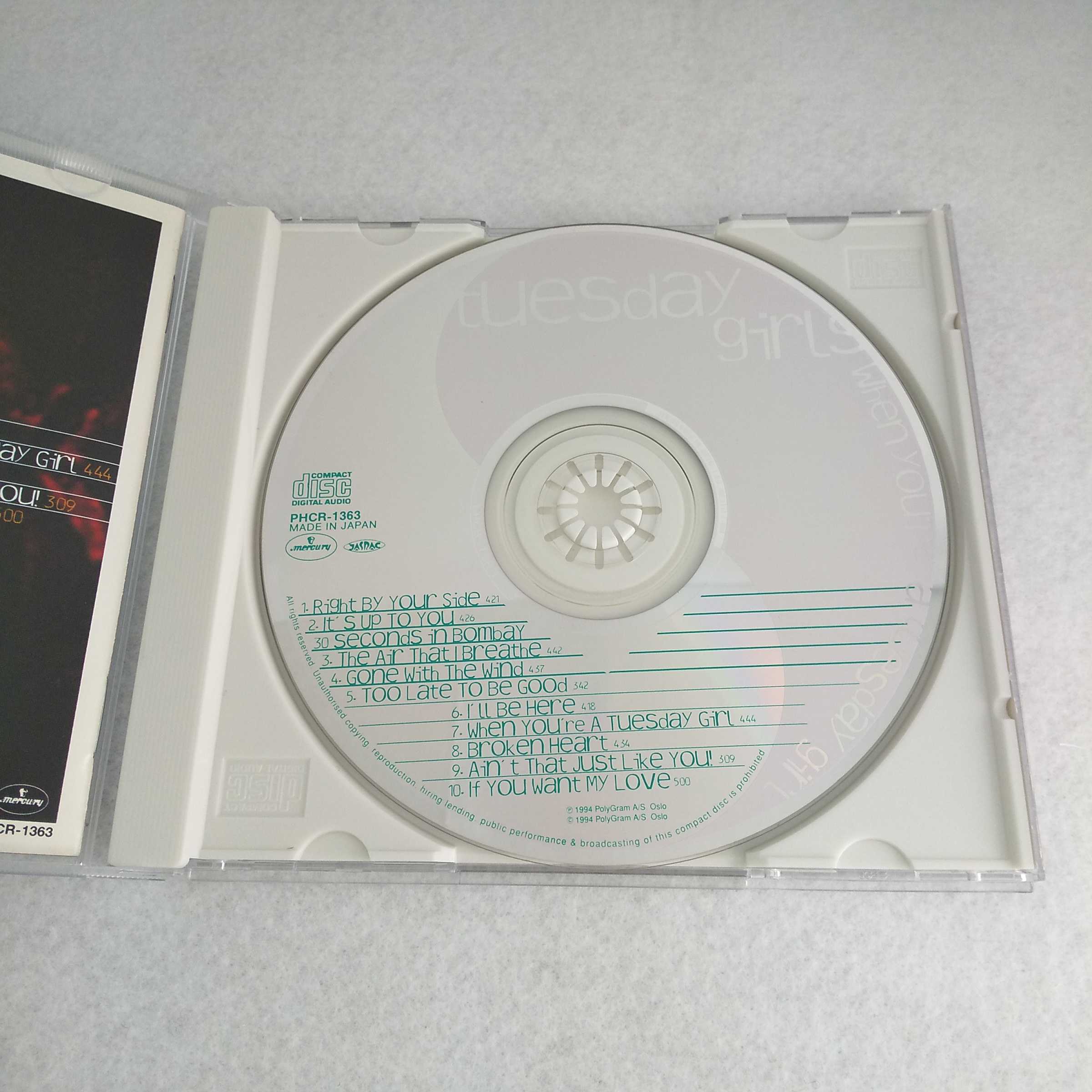 AC08030【中古】 【CD】 when you're a tuesday girl/tuesday girls