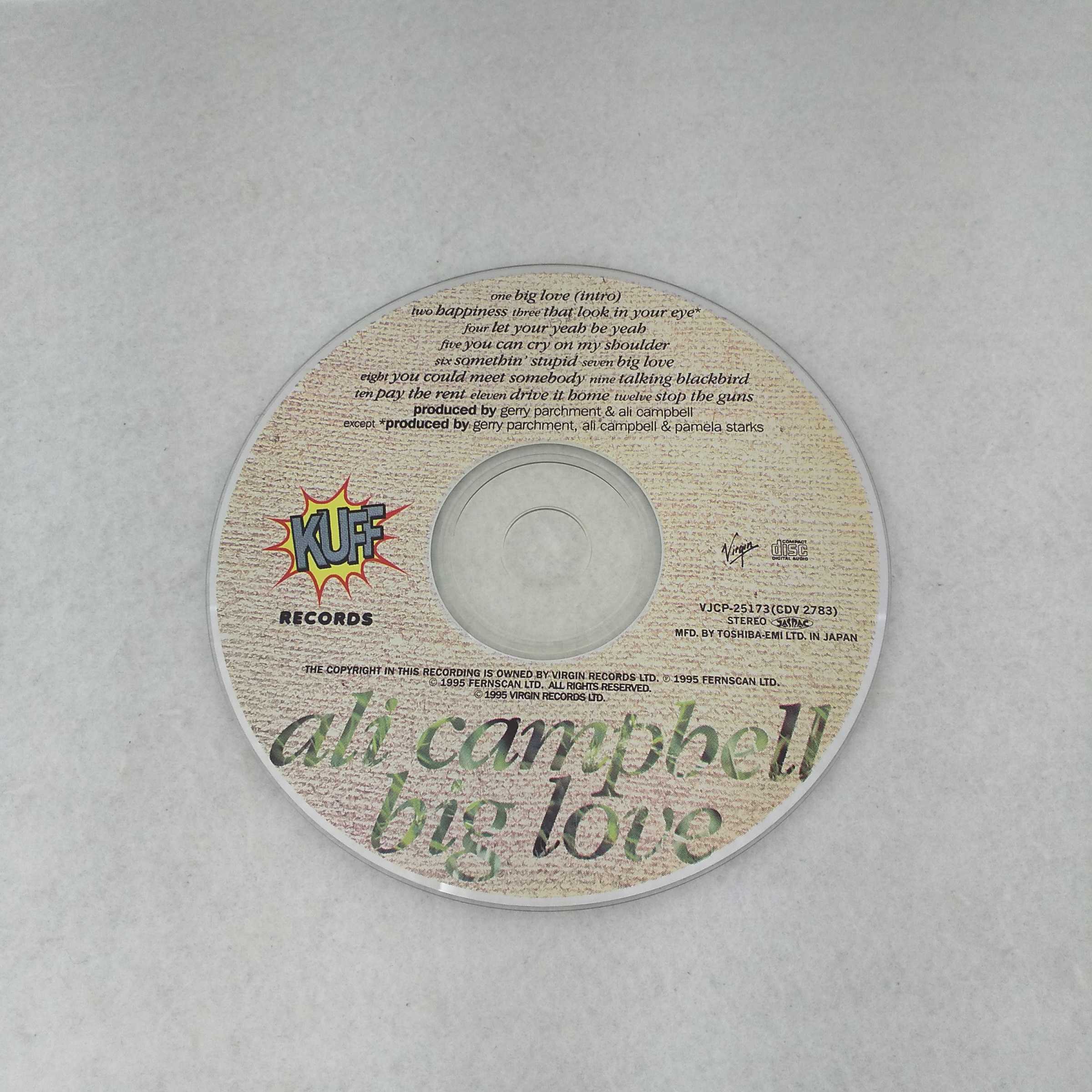 AC12199 【中古】 【CD】 big love/ali campbell