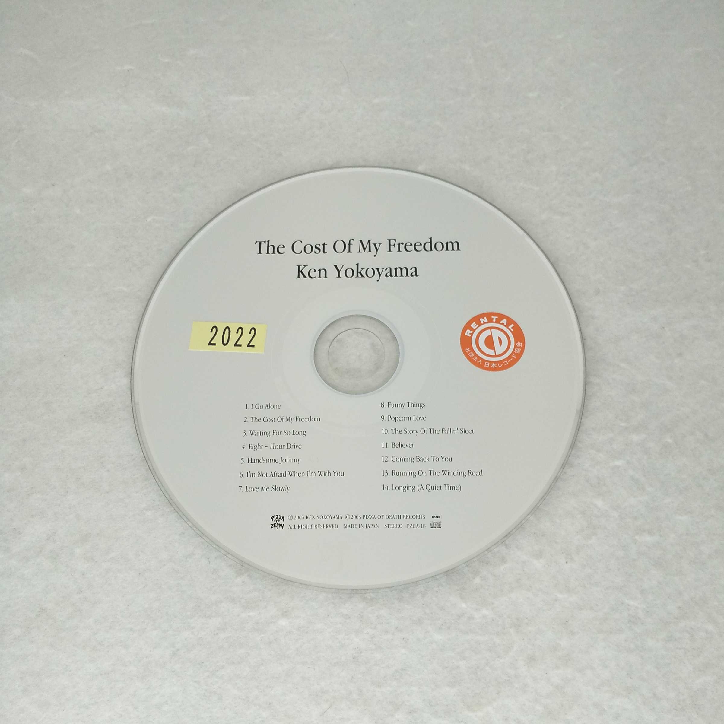 AC12201 【中古】 【CD】 The Cost Of My Freedom/横山 健