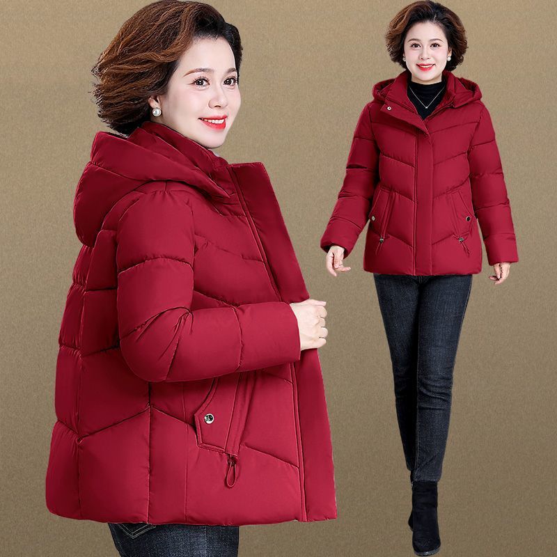 コート レディース 冬 ダウンジャケット ダウンコート あったか フード付き コットン ジャケット 冬服 厚手 60代 50代 40代 30代 20代 長袖 無地 シンプル 大きいサイズ カジュアル
