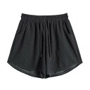 レディース パンツ アイスシルク 氷感 涼感 運動 ショートパンツ 薄手 ハイウエスト 大きいサイズ ワイドショートパンツ ゆったり Aライン 脚長 体型カバー カジュアル ホットパンツ風 フィットネス ヨガパンツ スポーツウェア 夏用 おしゃれ 軽量