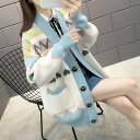 カーディガン セーター アウター レディース 2020年 秋新作 コート 韓国風 春ニットセーター 女性 ルーズ トレンド