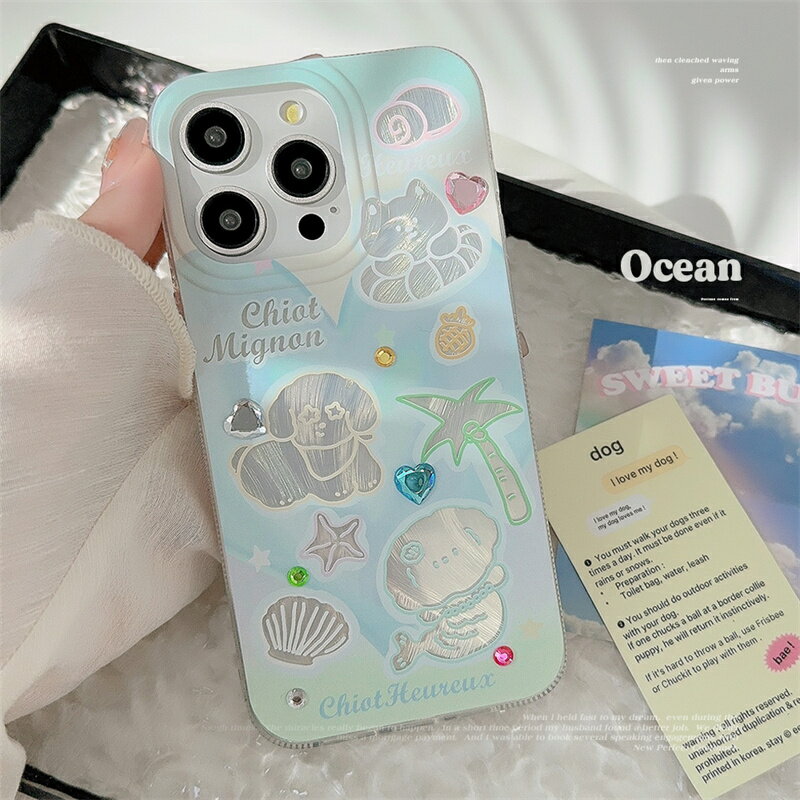 iPhone15 ケース iPhone14 ケース かわいい iPhone 15Pro/Plus/promax ケース iPhone13 ケース iPhone12mini iPhone 13 pro/promax スマホケース iPhoneケース 携帯ケース 携帯カバー 電話ケース スマホカバー 夏 海 キラキラ