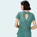 ヨガウェア トップス レディース 半袖 透け感 ゆったりフィット ロングTシャツ おしゃれ かわいい 速乾 薄手 伸縮性 運動着 ストレッチ スポーツ フィットネス ジムウェア ホットヨガ ダンス