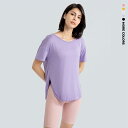 ヨガトップス 半袖 ランニング 速乾性 フィットネス Tシャツ ゆったり 通気性 ヨガウェア スポーツ トップス 夏 薄手 美背中 ルーズ カジュアル