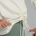 レディース ヨガウェア ドローストリング付き 速乾 長袖 ピラティス Tシャツ 通気性 スリム見え ランニング フィットネス ゆったり スポーツトップス おしゃ...