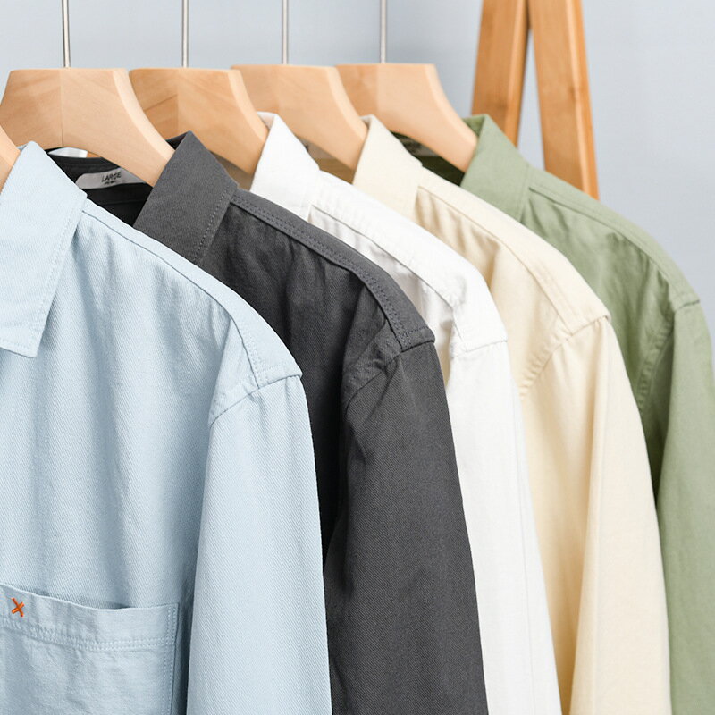 長袖 シャツ メンズ シャツ 無地 シンプル おしゃれ カジュアル ゆったり きれいめ ストリート モード..